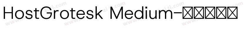 HostGrotesk Medium字体转换